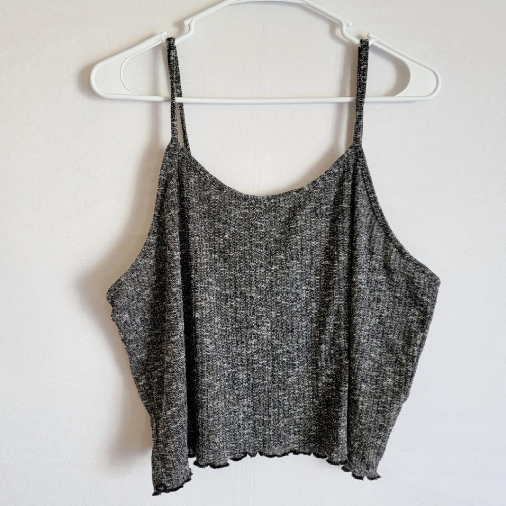 Knit Cropped Spaghetti Strap Tank Top